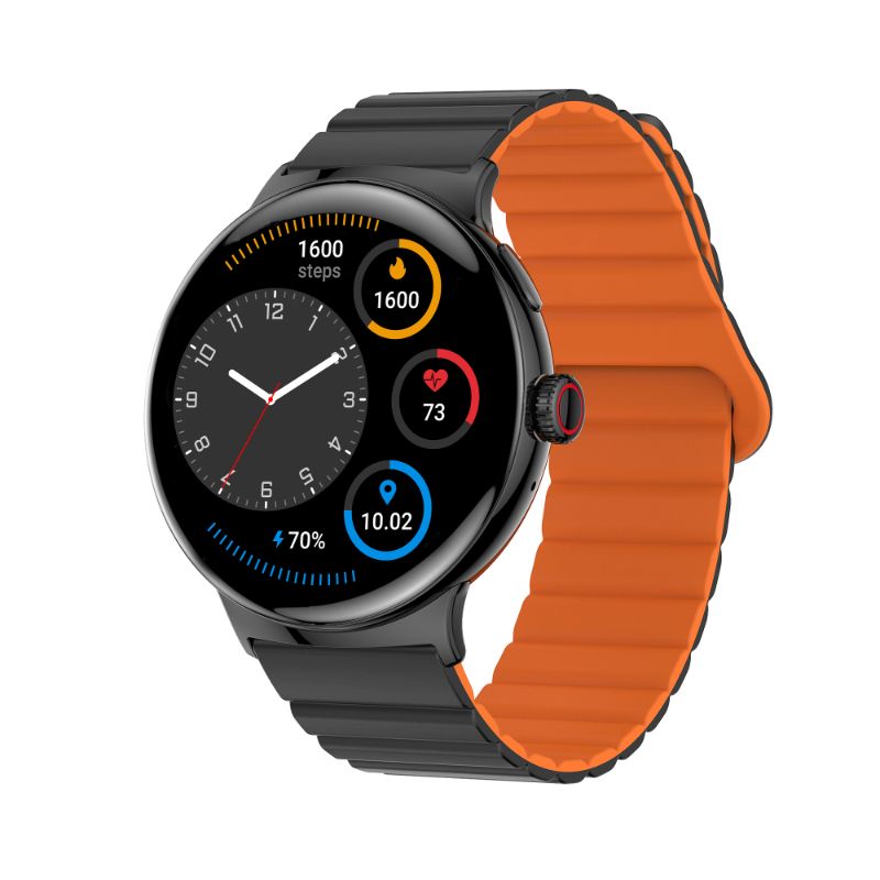 Itel Pixel 2 – Montre Connectée 2 en 1 Montre & Collier | Écran AMOLED 1,43’’ 466×466 | Appels Bluetooth, Suivi Santé & Sommeil, Étanchéité IP68, Charge Magnétique, Android & iOS