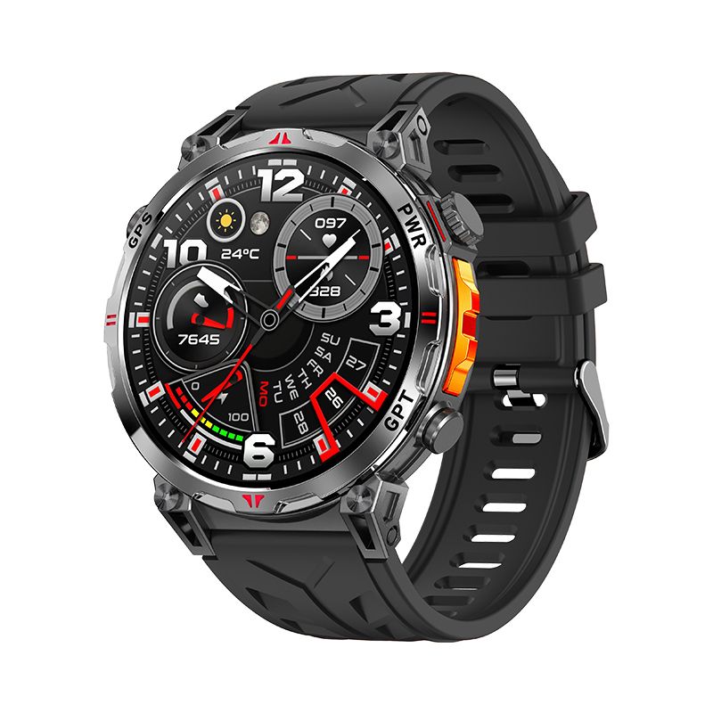 Montre connectée KC93 – GPS intégré | Écran AMOLED 1,56″ | Appels Bluetooth | Étanchéité 30 m (3ATM) | Assistant vocal AI ChatGPT | Suivi santé complet