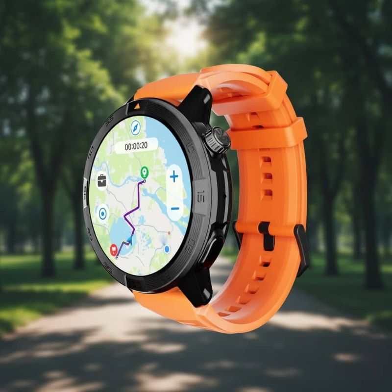 Montre connectée AGM Legion Pro – GPS | Carte hors ligne | Étanche 5ATM | Robuste IP68 | 100+ Modes Sport | Écran AMOLED