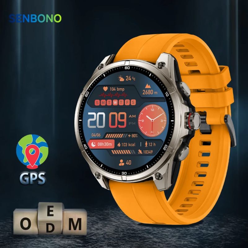 Montre connectée FT66 – GPS intégré | Étanche 5ATM | Écran AMOLED 1,43″ | Boussole, Altimètre & Baromètre | Batterie 670 mAh | Boîtier en alliage