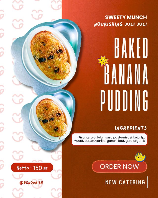 Baked Banana Pudding