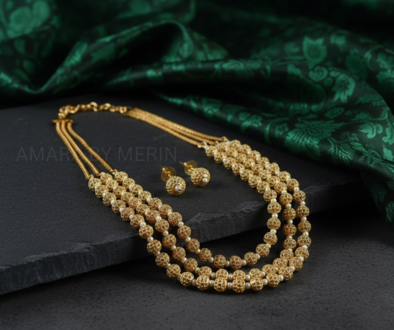 American Diamond Necklace - AM900784Gold