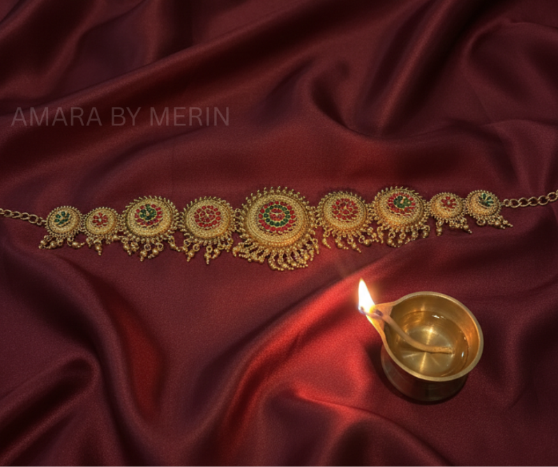 Hip Chain Ruby and Green AM14046