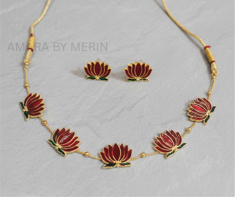 Lotus Necklace Choker AM14026