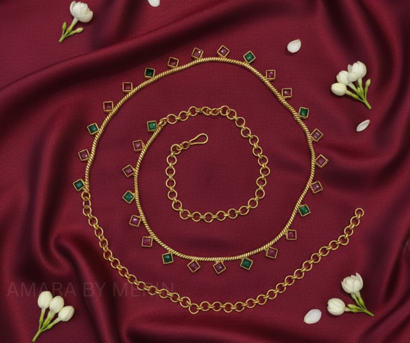 Gold alike hip chain AM14044