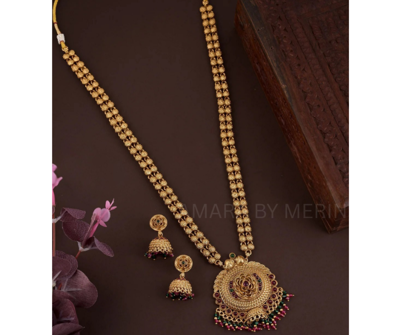 Kanaka Haaram Necklace with earrings AM13001