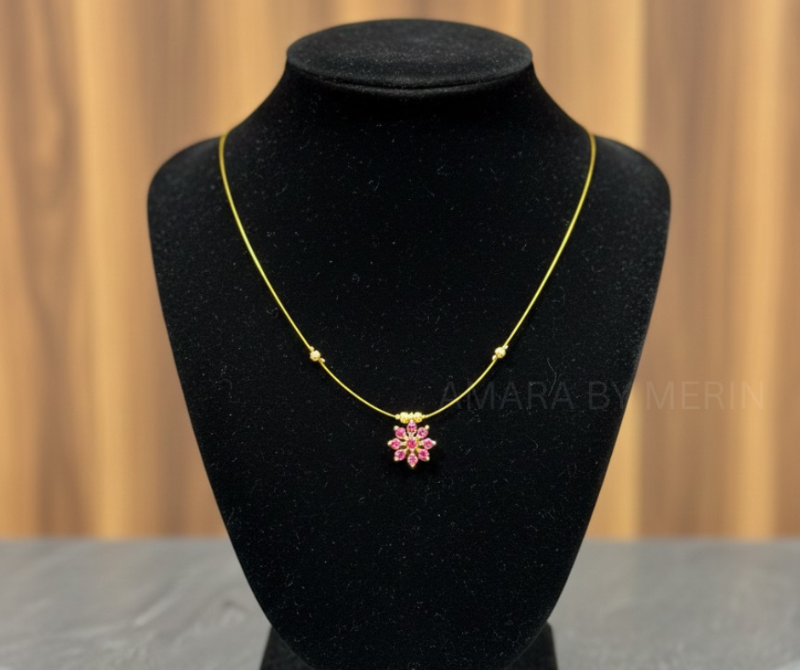 Floral Invisible necklace AM14030