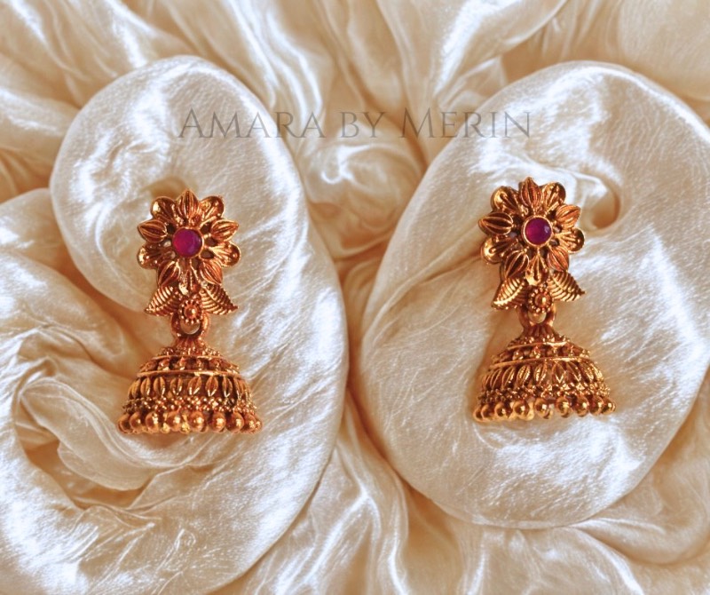 Antique Jhumki Flower Design AM2UF29F