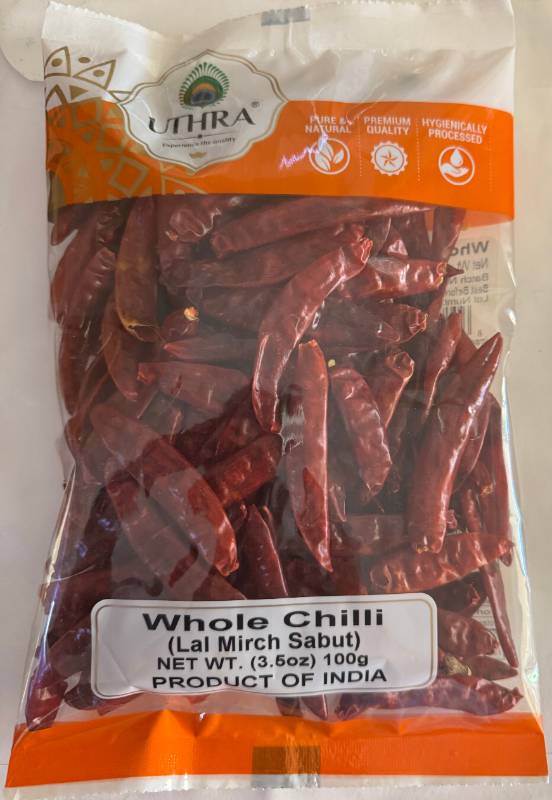 Uthra Whole Chilli 3.5 Oz