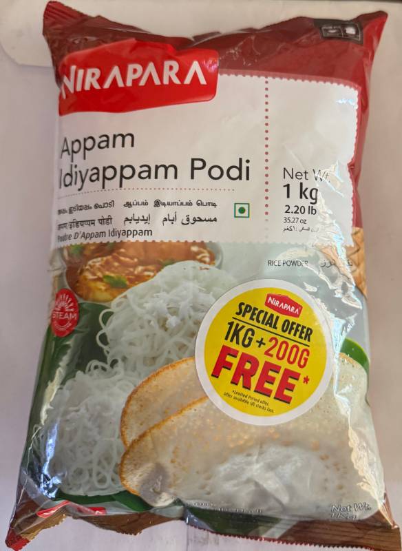 Nirapara Appam / Idiyappam Podi 1 Kg