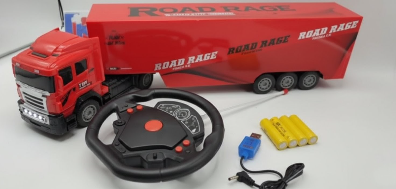 RC Powerful Big Container Truck with multi function light sound diattach parts (9060-20F)