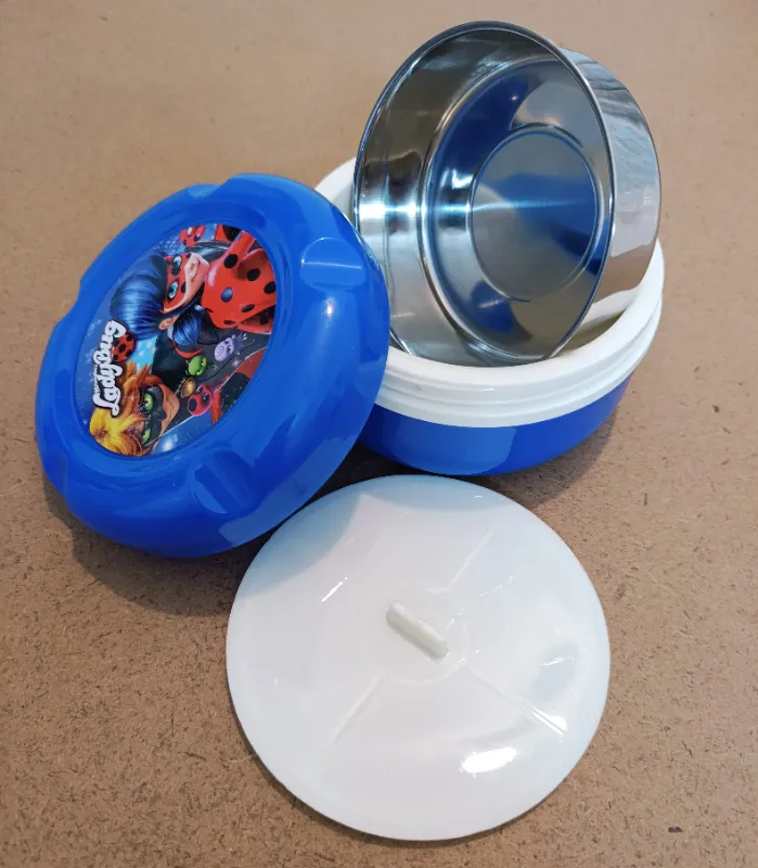 Appollo Blue Pasta Lunch Box Super Mario Double layer Stainless Steel BPA Free