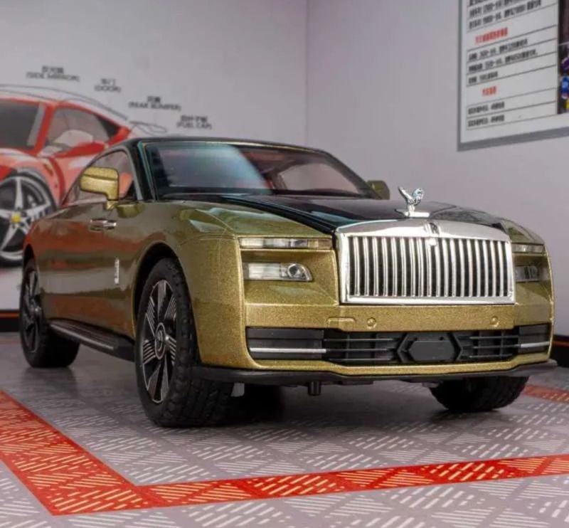1/24 Scale Rolls Royce Spectre Alloy Die Cast Model Car with Sound and Light, Car Enthusiast Collectibles, Birthday Gift, Simulation Real model Vehicle