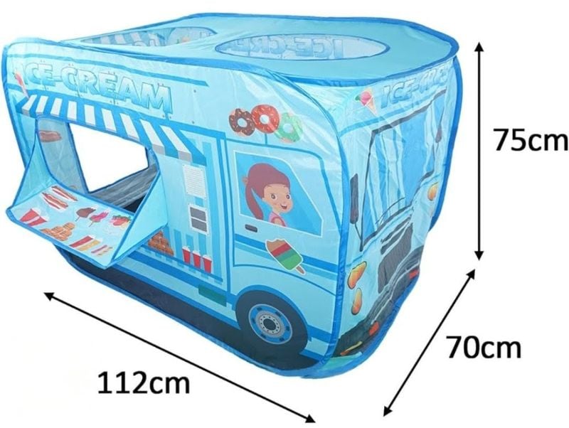 Children Pop-up Play Tent house Ice-cream Truck Quick Foldable (P20103)