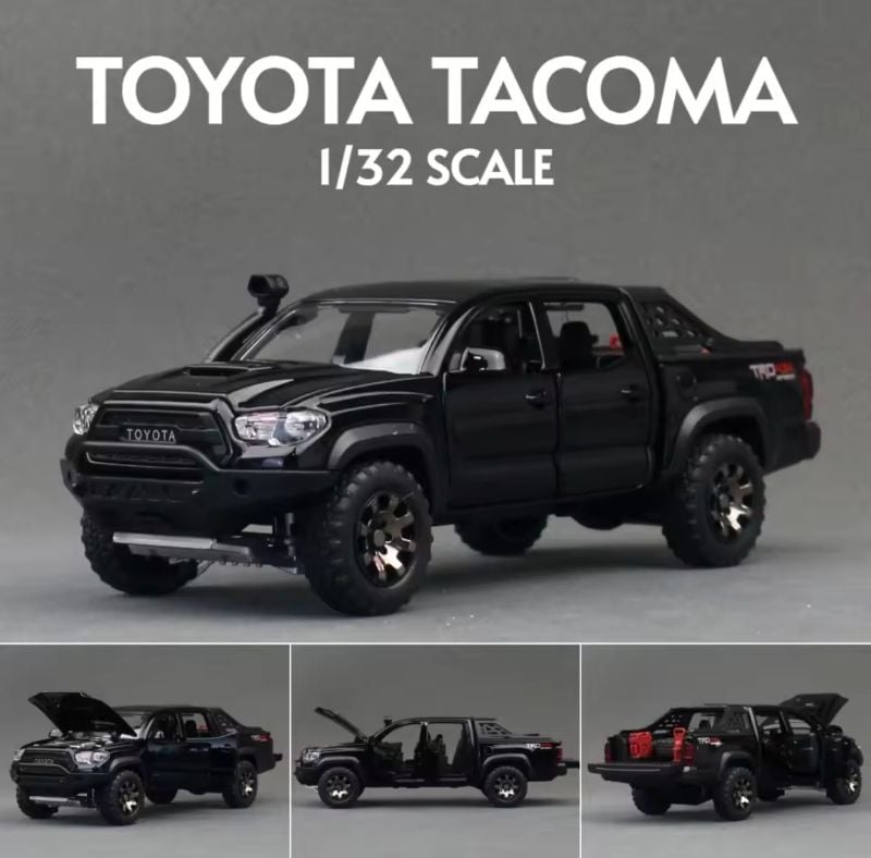 1:32 Hot Selling Toyota Tacoma pickup trucks
Diecast model car sound light open doors collector best toys KT (M343)