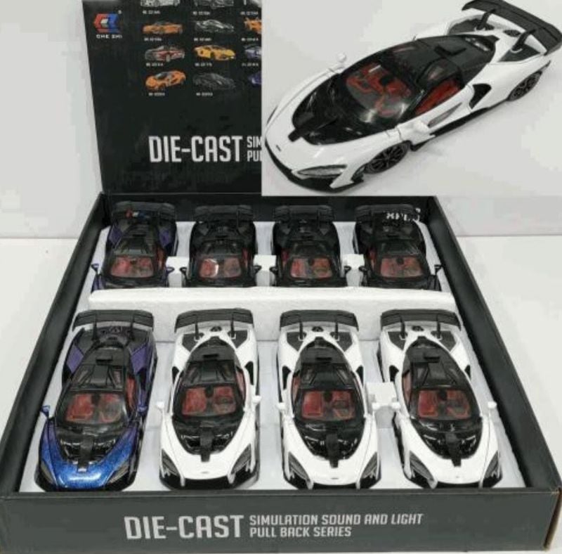 1:24 McLaren Senna car diecast open doors toy car (CZ181A)