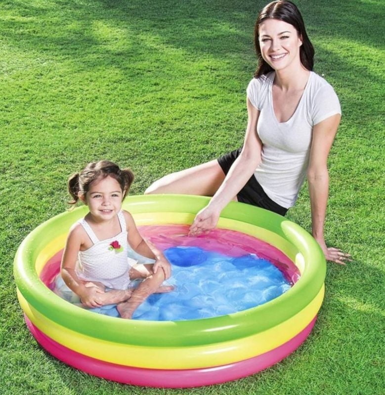 Bestway Summer Swimming Pool inflatable paddling pool Best Quality Comfortable Floor for children TM (51104)