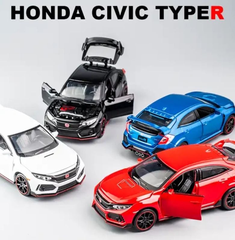 Honda Civic Model Car Diecast Metal 1:32 Scale Open all sides Sound Light Hot Favourite Car For Collector TK (3227B)