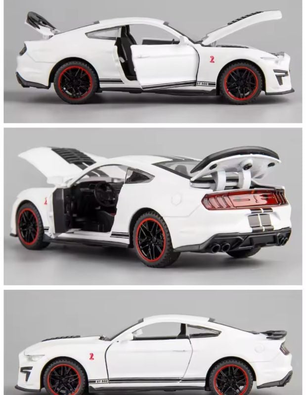 1:32 Ford Mustang Shelby GT500 Sports Car Official licence car openable all sides sound light TM