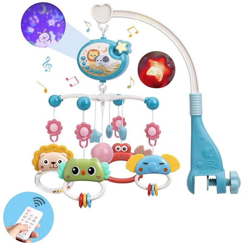 Baby Crib Mobile Remote Control With Lights, Music, And Projection For Babies KT(698-85)
