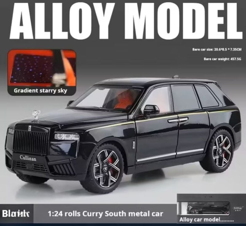 1:24 Rolls-Royce Cullinan SUV Diecast Open Doors sound light (1901-540)