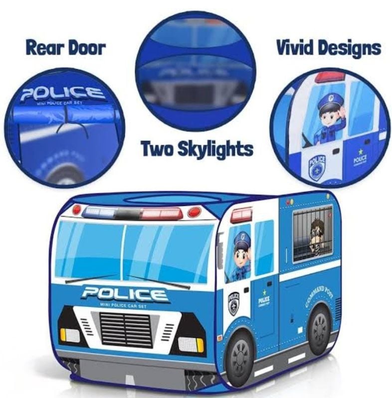 Police car pop-up tent, designed for children's play (TY862D)