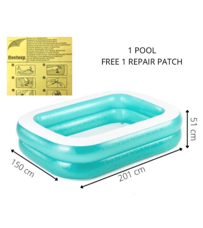Family Swimming Pool Glitter Colour Big Size Bestway Rectangular 4 Kids Space With Repair Patch High quality TM(54005)