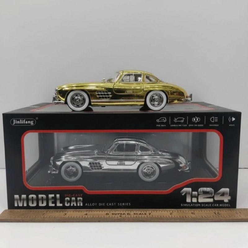 Jinlifang 1:24 scale Mercedes-Benz 300SL die-cast model car (1901-263A)