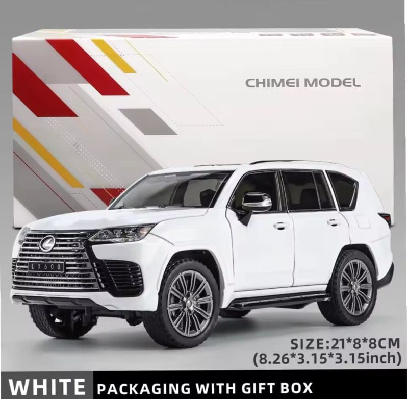 1:24 Toyota Lexus LX600 SUV Diecast model toy car openable doors (M345-1)