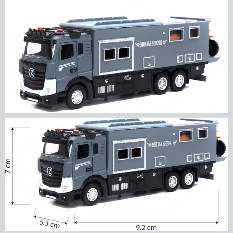 1/28 Nomadisms Arocs Unimog Truck Off Road Model Toy for Kids, Diecast Pull Back Truck Toy Car Model with Sound and Light for Kids [Pack-1] (Multi Colour) KT (MKS-F0001)