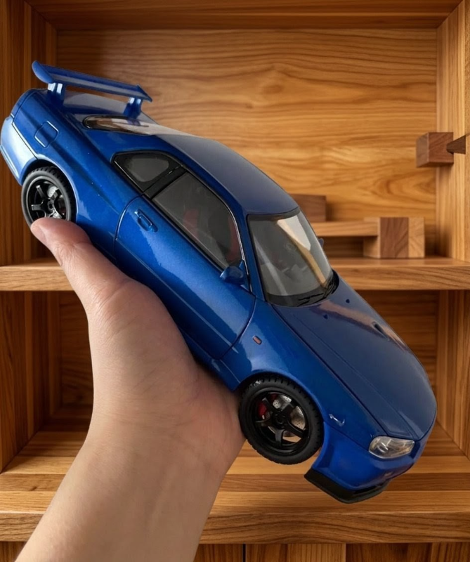 Big 1:18 Fast & Furious Car Nissan Skyline GTR R34 Famous Car In Diecast Official licence model car Blue Colour TM (1900-460)