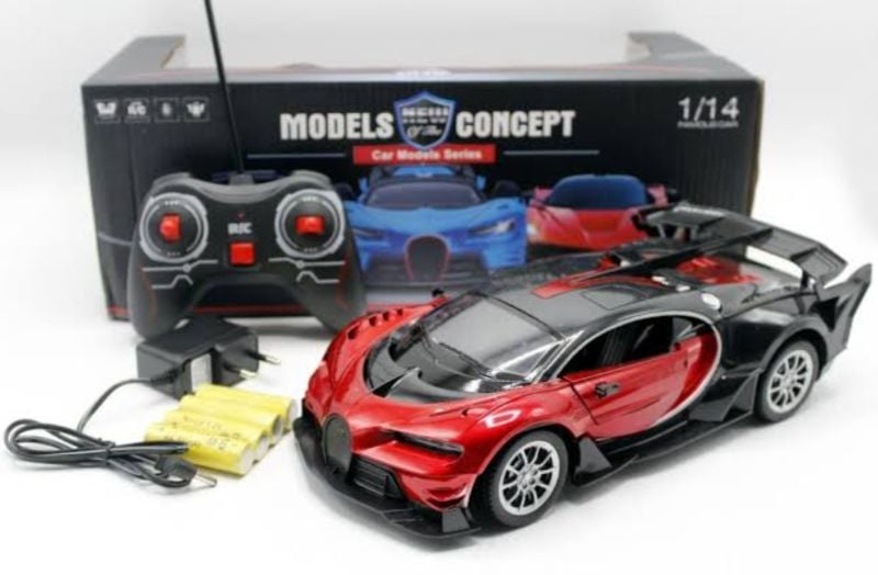 High speed 1:14 scale Bugatti Remote Control car open all sides powerful battery (565-K31)
