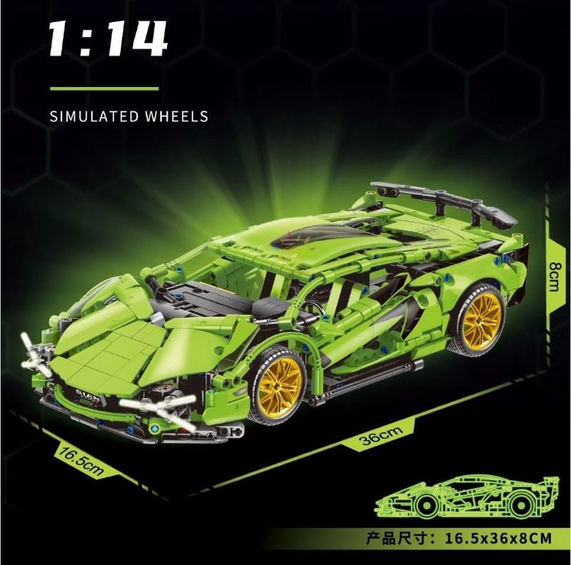 Racing Car Building Block Remote Control 379pcs big size (70010)