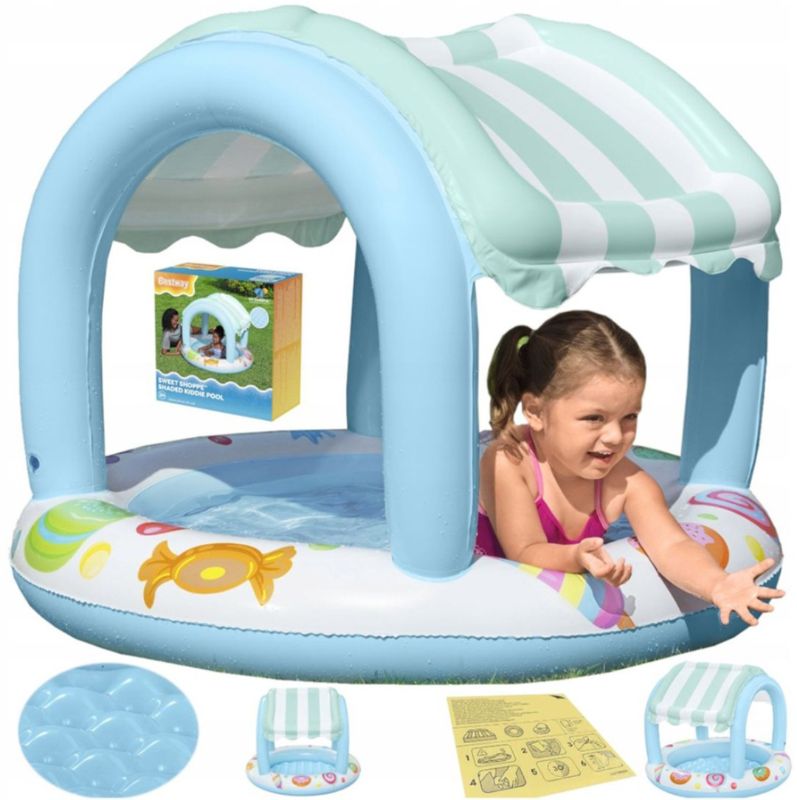 Comfortable Kiddie Shaddy Pool Inflatable Swimming pool Summer best Best Gift for toddler TM (52638)