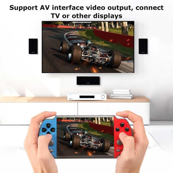 X7 64Bit 5.1-Inch Handheld Video Game Console Double Rocker MP5 Game Controller with 8GB Memory & 10,000 Built-in Games, MP5 Controller TM (X7PLUS)