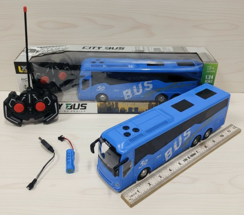 1:24 1FT Big City Bus remote control model bus like real with multi function (197-4)