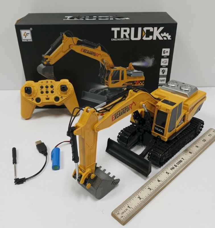 1:18 Heavy Construction Remote Control Excavator Toy 2.4G Remote 12 channels KT (8802)