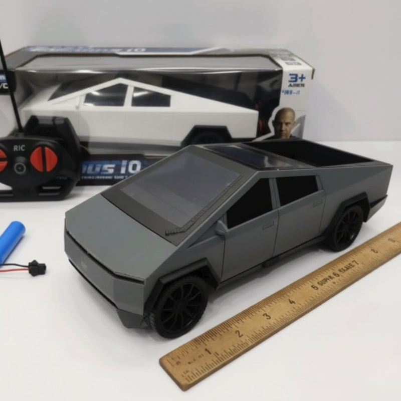 RC Big Tesla Cybertruck Fast & Furious 10 rechargeable sound light (444-11)