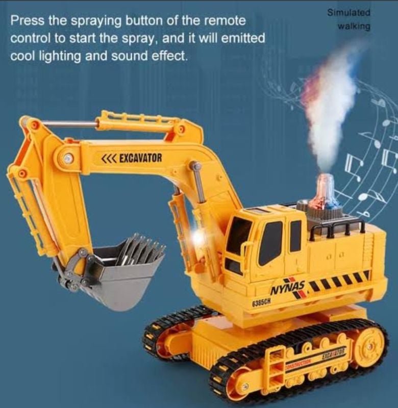 1:18 Heavy Construction Remote Control Excavator Toy 2.4G Remote 12 channels KT (8802)