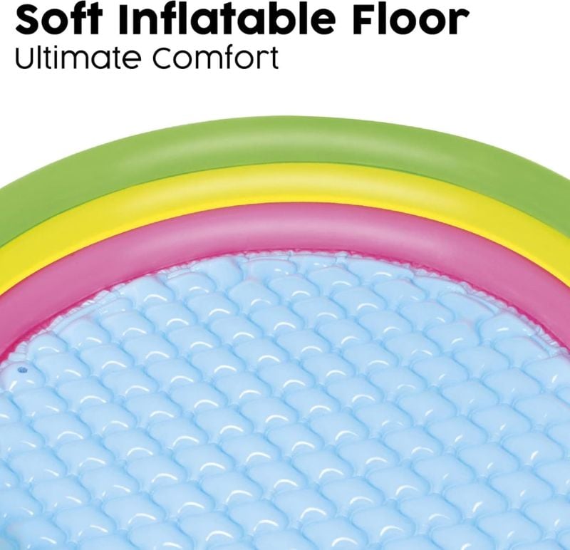 Bestway Summer Swimming Pool inflatable paddling pool Best Quality Comfortable Floor for children TM (51104)