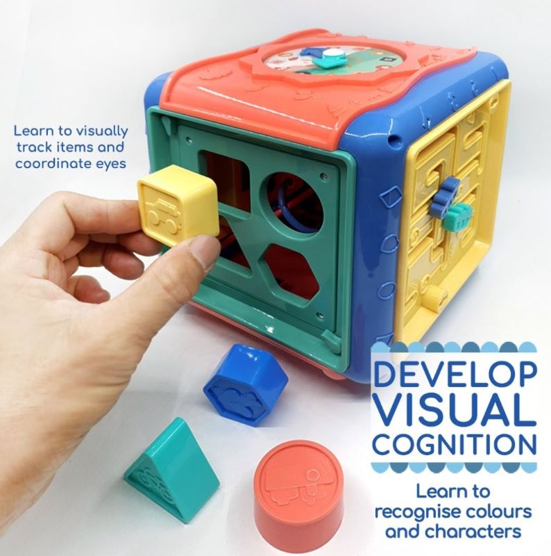Multi function Wisdom Hexahedral 7in1 educational toy designed for toddlers Musical KT (668-176)