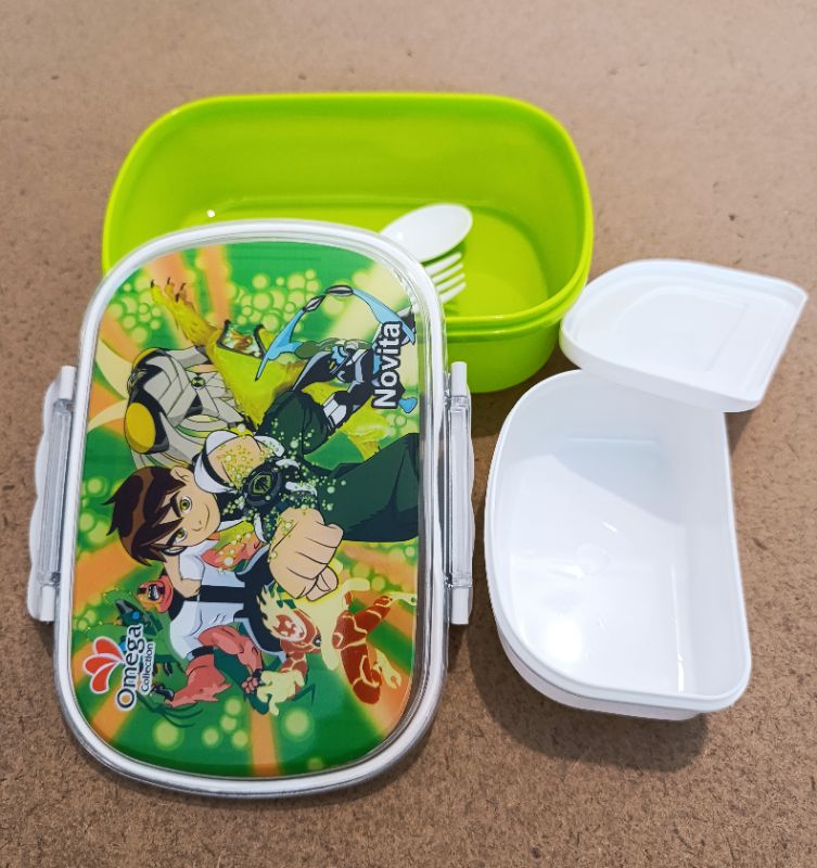 Lunch Box Ben10 Heroes Novita Omega brand high quality plastic BPA free