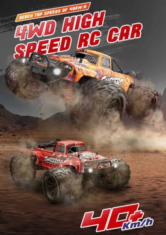 RC Subzero Dual Motor Bigfoot RC Truck, LEDs, Max 40km/h, Proportional Control, RTR (9500E)