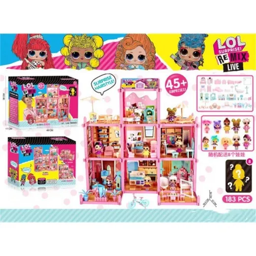 Big PlayHouse LOL Surprise Remix Live 183 Pieces and 45 Surprise (BB014)