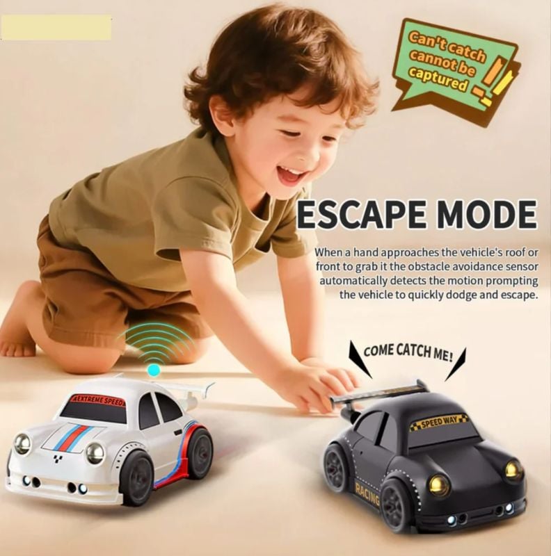 2.4G mini RC smart drift car with lights and sounds, multi-function follow escape mode remote control TM HK-9980