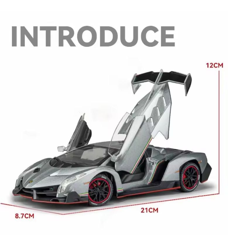1/24 scale diecast Lamborghini Veneno spraying model series (CZ147AD)