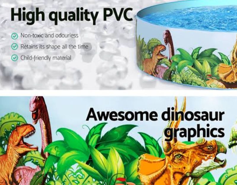 Bestway Dinosaurous Fill 'N Fun Kiddie Paddling Pool, 1.83 m x 38 cm TM(55022)