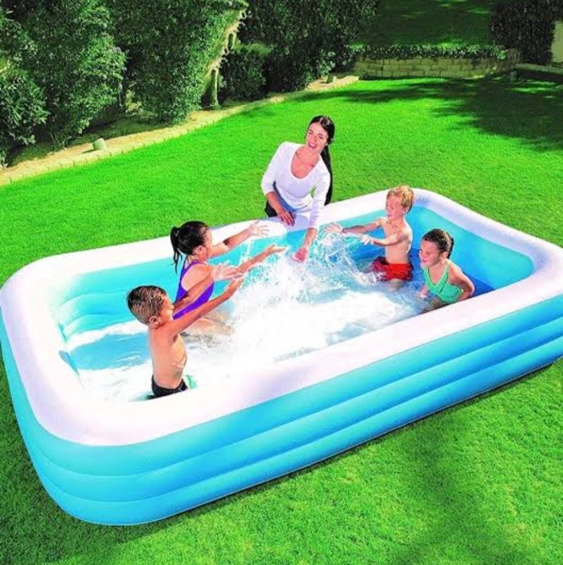5 Persons Big Family Swimming Pool Rectangular Inflatable Pool TM (54009)