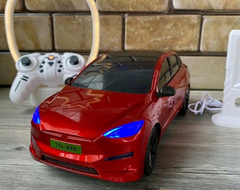 2.4Ghz Tesla Model X EV Charging Remote Control (RC) car multi light features (655-77)
