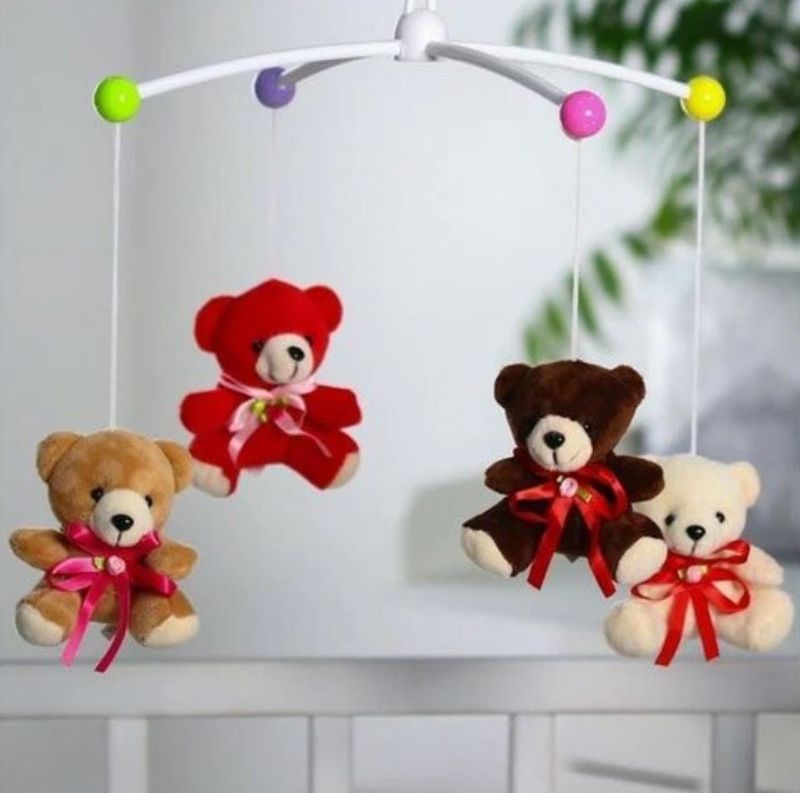 Attachable Baby Crib Toys set Happy Shaking Bell (D144)